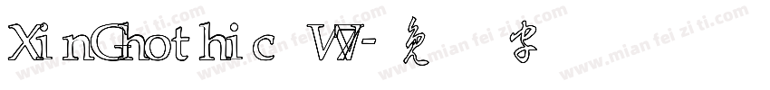XinGhothic W7字体转换